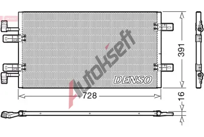 DENSO Kondenztor klimatizace DEN DCN20019, DCN20019