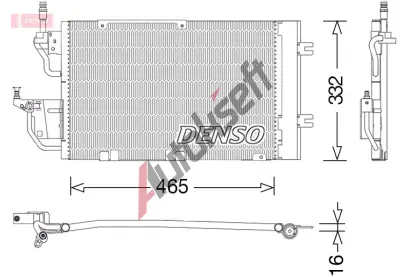 DENSO Kondenztor klimatizace DEN DCN20037, DCN20037