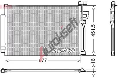 DENSO Kondenztor klimatizace DEN DCN20040, DCN20040