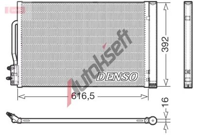 DENSO Kondenztor klimatizace DEN DCN20049, DCN20049