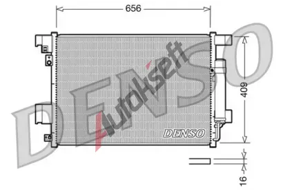 DENSO Kondenztor klimatizace DEN DCN21001, DCN21001
