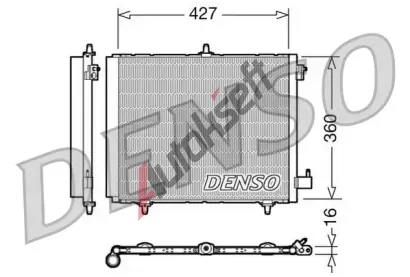 DENSO Kondenztor klimatizace DEN DCN21009, DCN21009