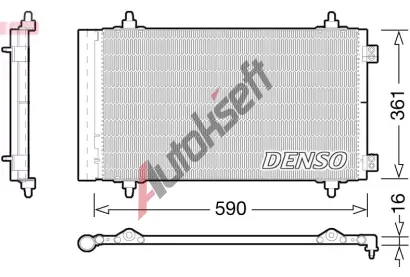 DENSO Kondenztor klimatizace DEN DCN21018, DCN21018