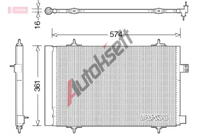 DENSO Kondenztor klimatizace DEN DCN21019, DCN21019