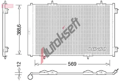 DENSO Kondenztor klimatizace DEN DCN21030, DCN21030
