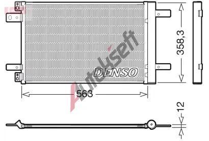 DENSO Kondenztor klimatizace DEN DCN21032, DCN21032