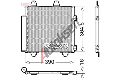 DENSO Kondenztor klimatizace DEN DCN21033, DCN21033