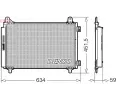 Kondenztor klimatizace DENSO ‐ DEN DCN21034