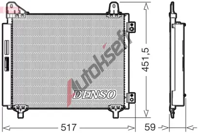 DENSO Kondenztor klimatizace DEN DCN21035, DCN21035