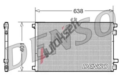 DENSO Kondenztor - klimatizace DEN DCN23012, DCN23012