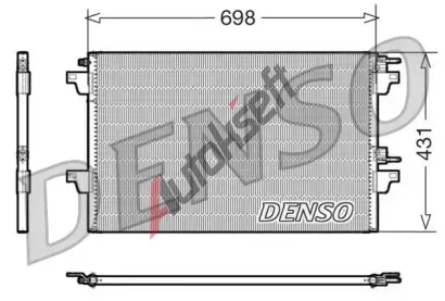 DENSO Kondenztor - klimatizace DEN DCN23021, DCN23021