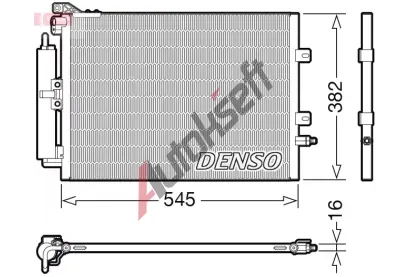 DENSO Kondenztor klimatizace DEN DCN23040, DCN23040