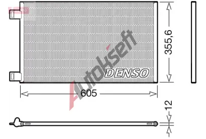 DENSO Kondenztor klimatizace DEN DCN23041, DCN23041