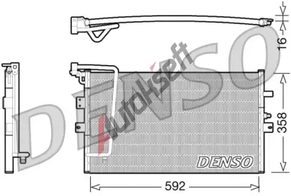 DENSO Kondenztor klimatizace DEN DCN25002, DCN25002