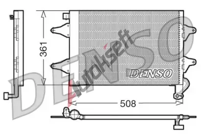 DENSO Kondenztor - klimatizace DEN DCN27004, DCN27004