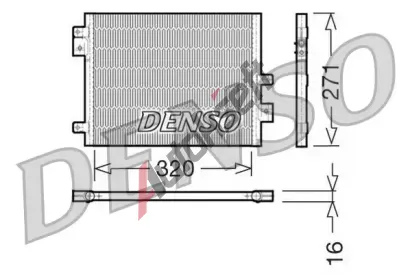 DENSO Kondenztor klimatizace DEN DCN28002, DCN28002