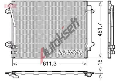 DENSO Kondenztor klimatizace DEN DCN32012, DCN32012