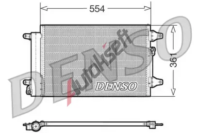 DENSO Kondenztor - klimatizace DEN DCN32015, DCN32015