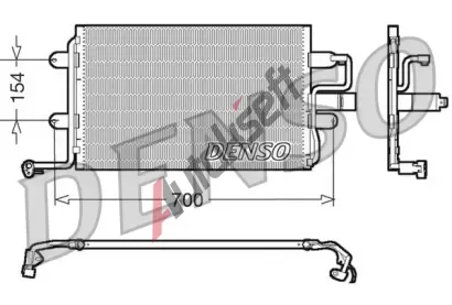 DENSO Kondenztor - klimatizace DEN DCN32017, DCN32017