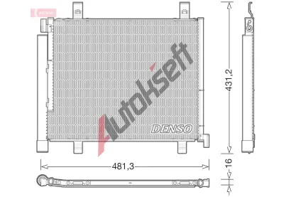 DENSO Kondenztor klimatizace DEN DCN32023, DCN32023