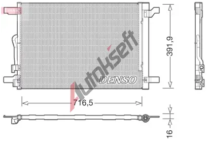 DENSO Kondenztor klimatizace DEN DCN32024, DCN32024