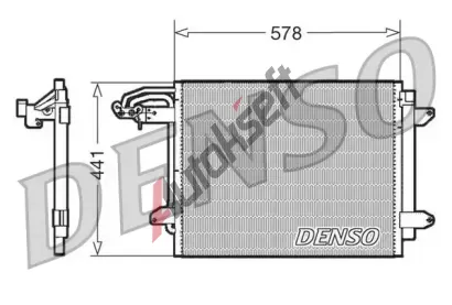 DENSO Kondenztor - klimatizace DEN DCN32030, DCN32030