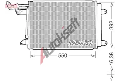 DENSO Kondenztor klimatizace DEN DCN32032, DCN32032
