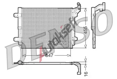 DENSO Kondenztor klimatizace DEN DCN32062, DCN32062