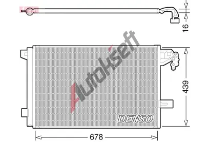 DENSO Kondenztor klimatizace DEN DCN32063, DCN32063