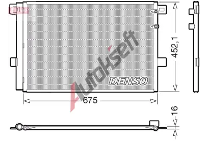 DENSO Kondenztor klimatizace DEN DCN32065, DCN32065