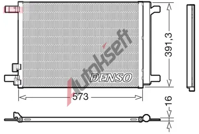 DENSO Kondenztor klimatizace DEN DCN32066, DCN32066