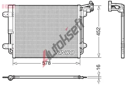 DENSO Kondenztor klimatizace DEN DCN32067, DCN32067
