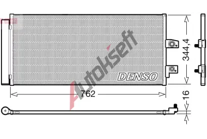 DENSO Kondenztor klimatizace DEN DCN33016, DCN33016