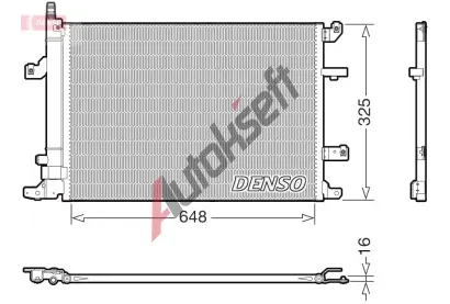 DENSO Kondenztor klimatizace DEN DCN33017, DCN33017