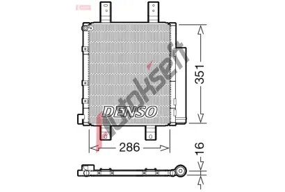 DENSO Kondenzátor klimatizace DEN DCN35005, DCN35005 DENSO Kondenzátor klimatizace DEN DCN35005, DCN35005