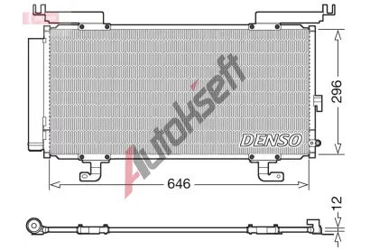DENSO Kondenztor klimatizace DEN DCN36004, DCN36004