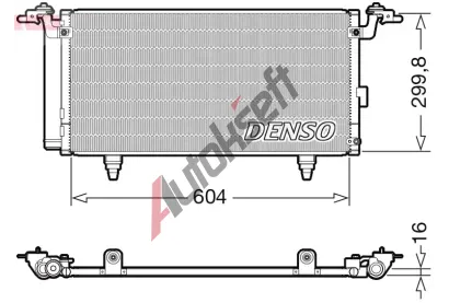 DENSO Kondenztor klimatizace DEN DCN36005, DCN36005
