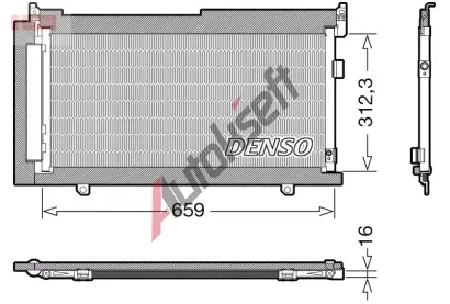 DENSO Kondenztor klimatizace DEN DCN36006, DCN36006