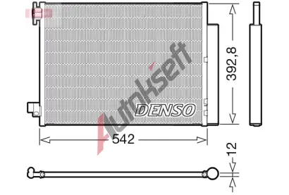 DENSO Kondenztor klimatizace DEN DCN37004, DCN37004