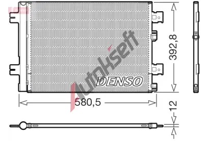 DENSO Kondenztor klimatizace DEN DCN37005, DCN37005