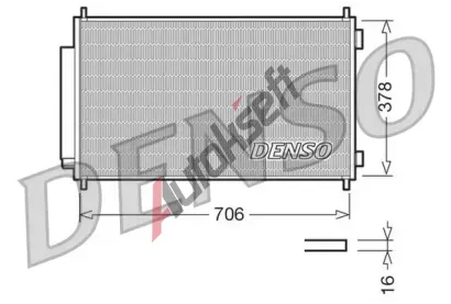 DENSO Kondenztor klimatizace DEN DCN40002, DCN40002