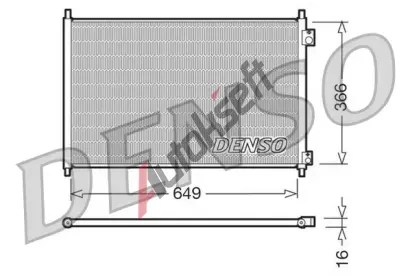 DENSO Kondenztor klimatizace DEN DCN40006, DCN40006