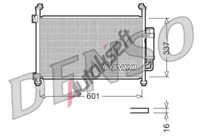 DENSO Kondenztor klimatizace DEN DCN40007, DCN40007