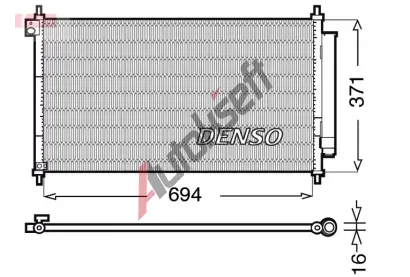 DENSO Kondenztor klimatizace DEN DCN40012, DCN40012