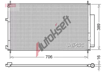 DENSO Kondenztor klimatizace DEN DCN40024, DCN40024