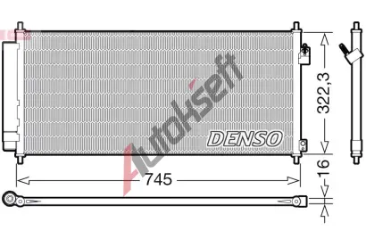 DENSO Kondenztor klimatizace DEN DCN40026, DCN40026