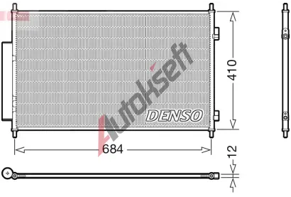 DENSO Kondenz�tor klimatizace DEN DCN40027, DCN40027
