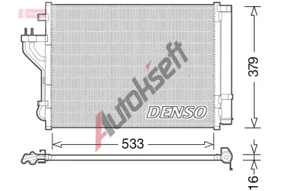 DENSO Kondenztor klimatizace DEN DCN41004, DCN41004