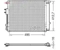Kondenztor klimatizace DENSO ‐ DEN DCN41012