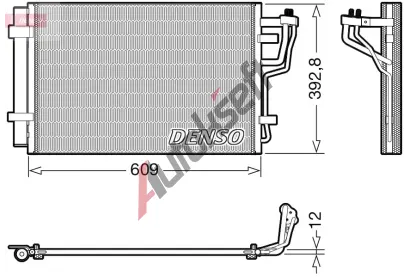 DENSO Kondenztor klimatizace DEN DCN41013, DCN41013